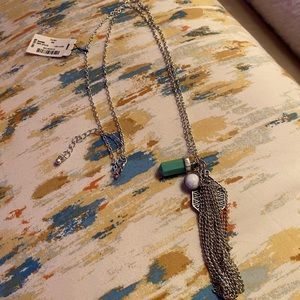 aeropostale aztec stone long necklace